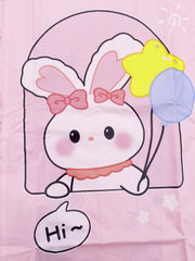 Bunny Graphic PVC Long Sleeve Raincoat For Kids