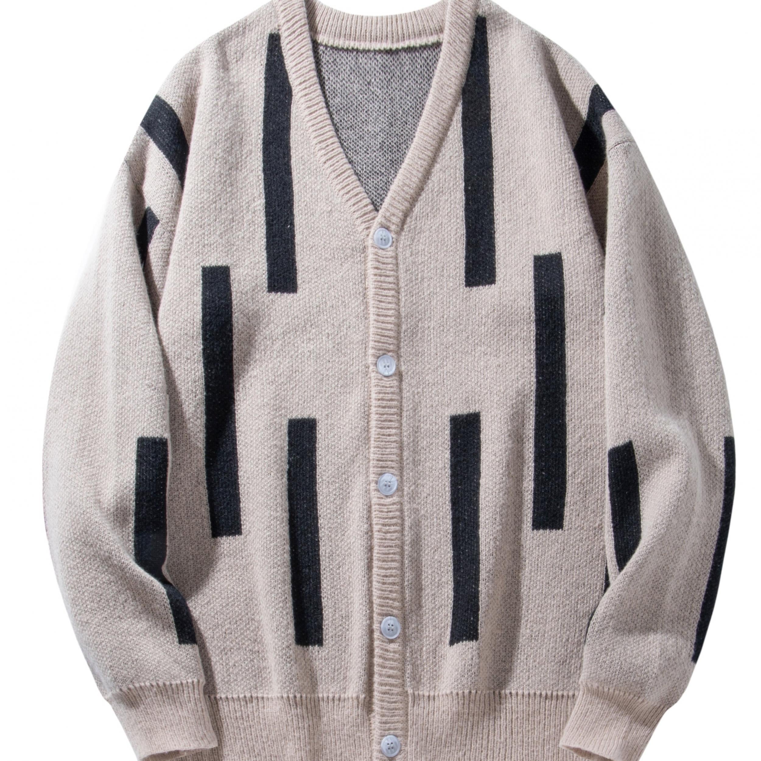 Men's Vintage Style V Neck Button Up Cardigan Vest