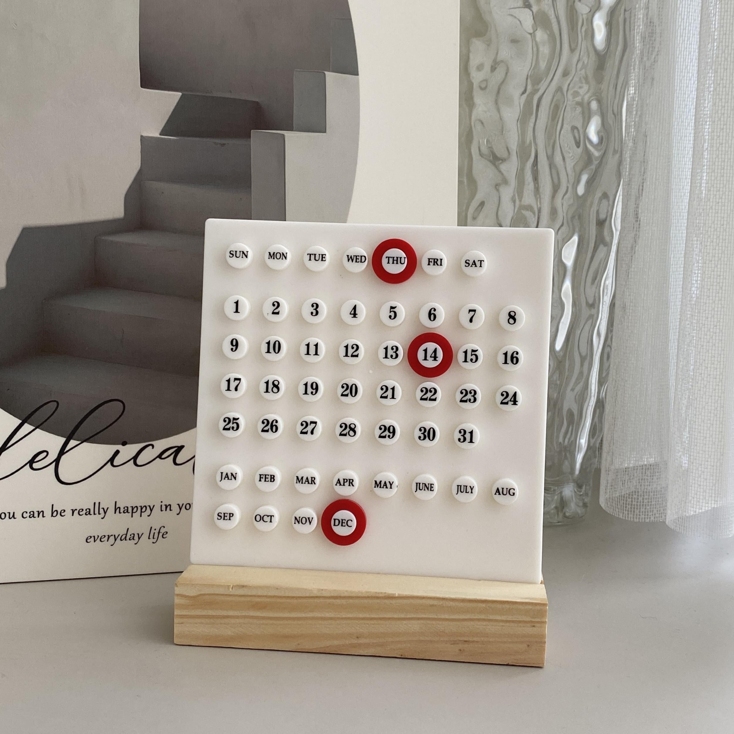 DIY Desktop Calendar Office Decoration Holiday Calendar