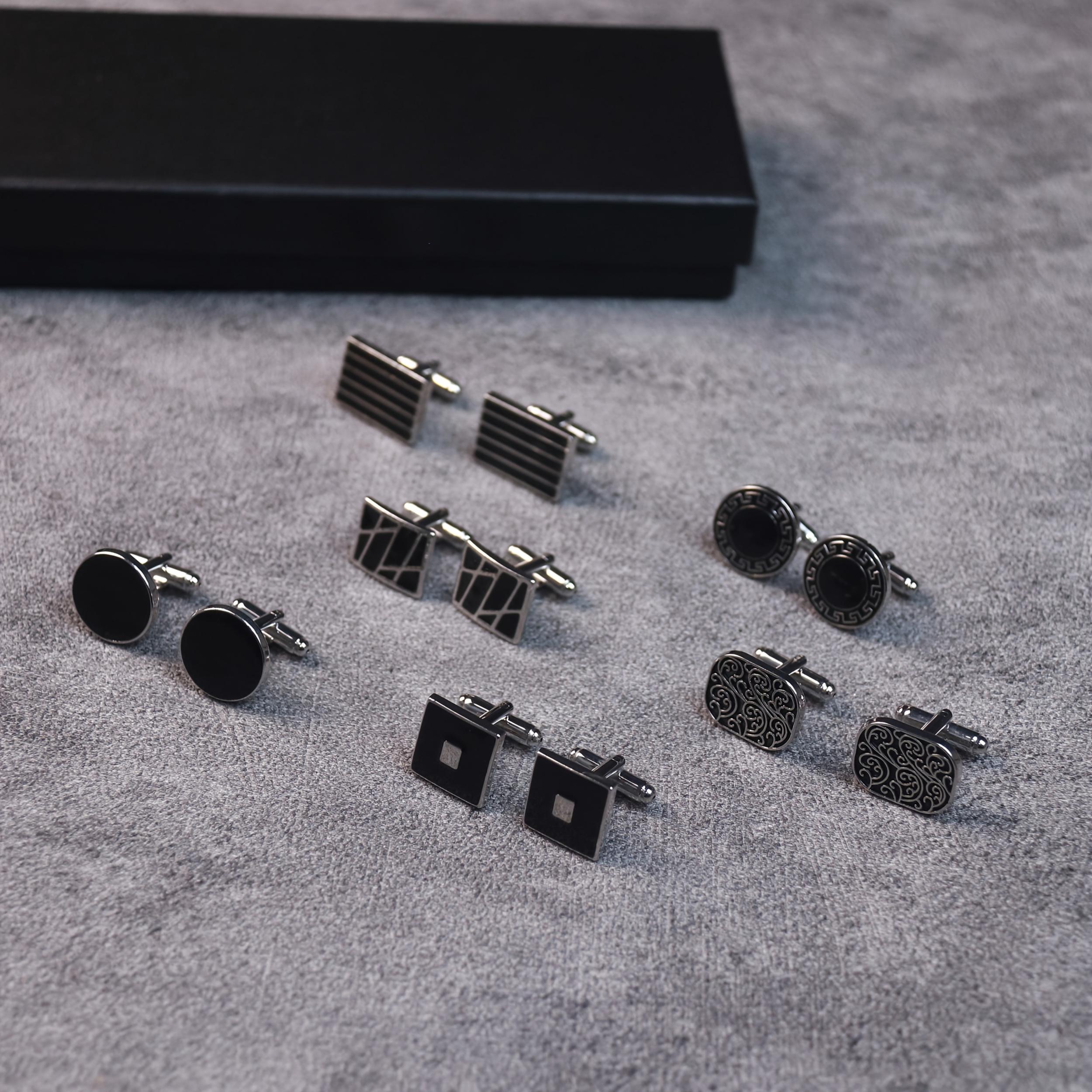 High-End Sleeve Button Set 6 Pairs 4 Pairs Men'S