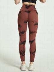 Tie Dye High Waist Yoga Leggings Women's Activewear