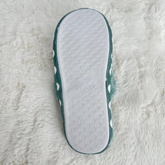 Women's Polka Dot Plush Slippers Bowknot Fuzzy Shoes