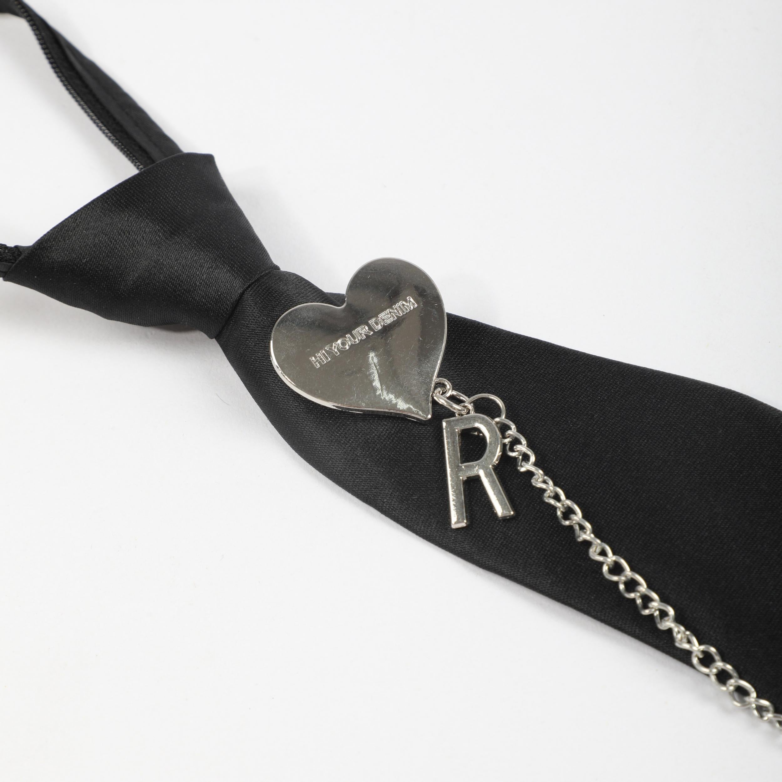 Heart Chain Tassel Necktie Casual Tie For Women