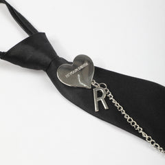 Heart Chain Tassel Necktie Casual Tie For Women