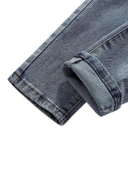 Boys Straight Cut Denim Pants for Spring