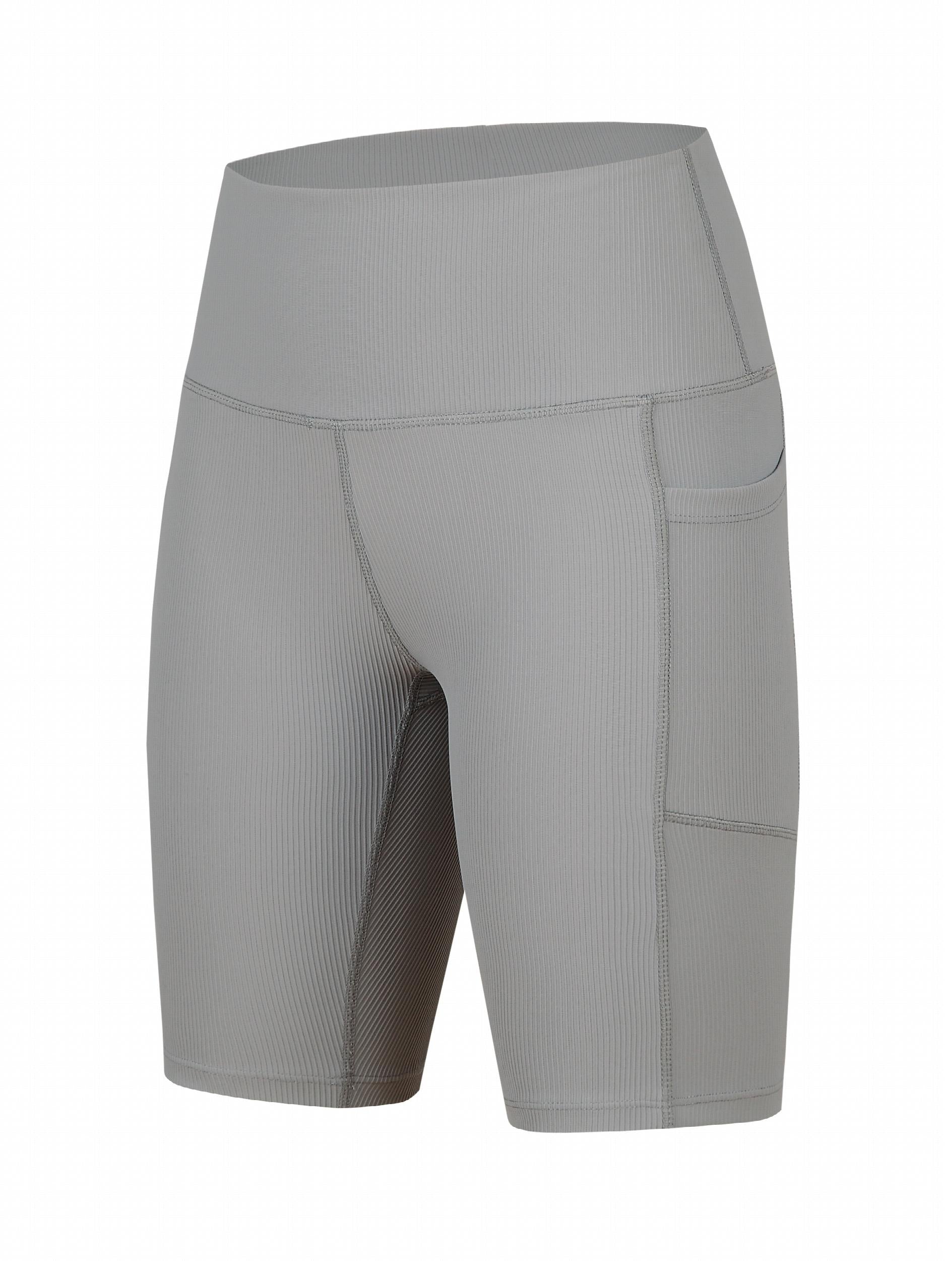 High Waist Yoga Short Slim Fit With Pocket