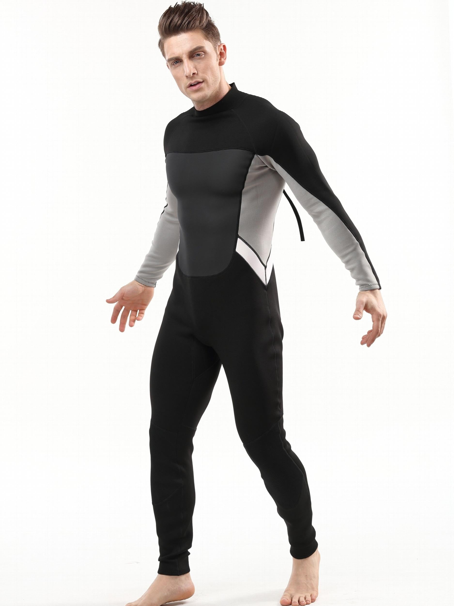 Men's 2mm Neoprene Diving Suit Warm Anti Jellyfish Cold Proof Wetsuit