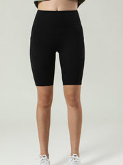 Women's High Waist Tight Pants Running Sports Fitness Pants Bike Shorts