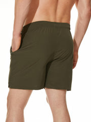 Classic Quick Drying Board Shorts With Mesh Lining & Pockets Swim Trunks