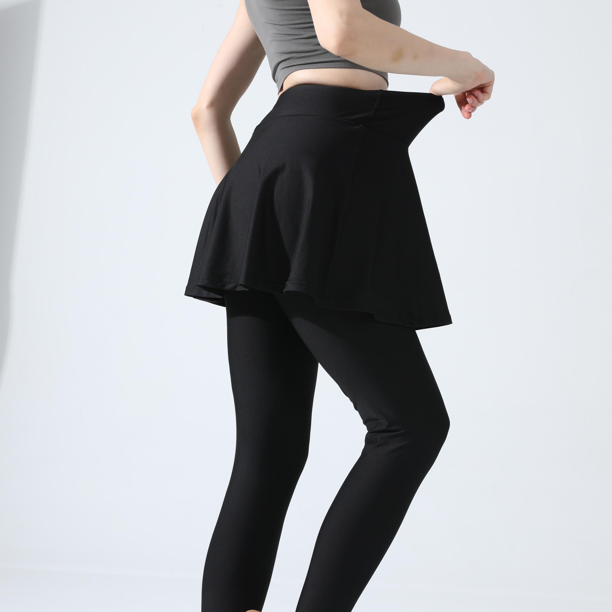 2 in 1 Sports Skirts With Leggings Running Golf Tennis Skorts Women's Activewear