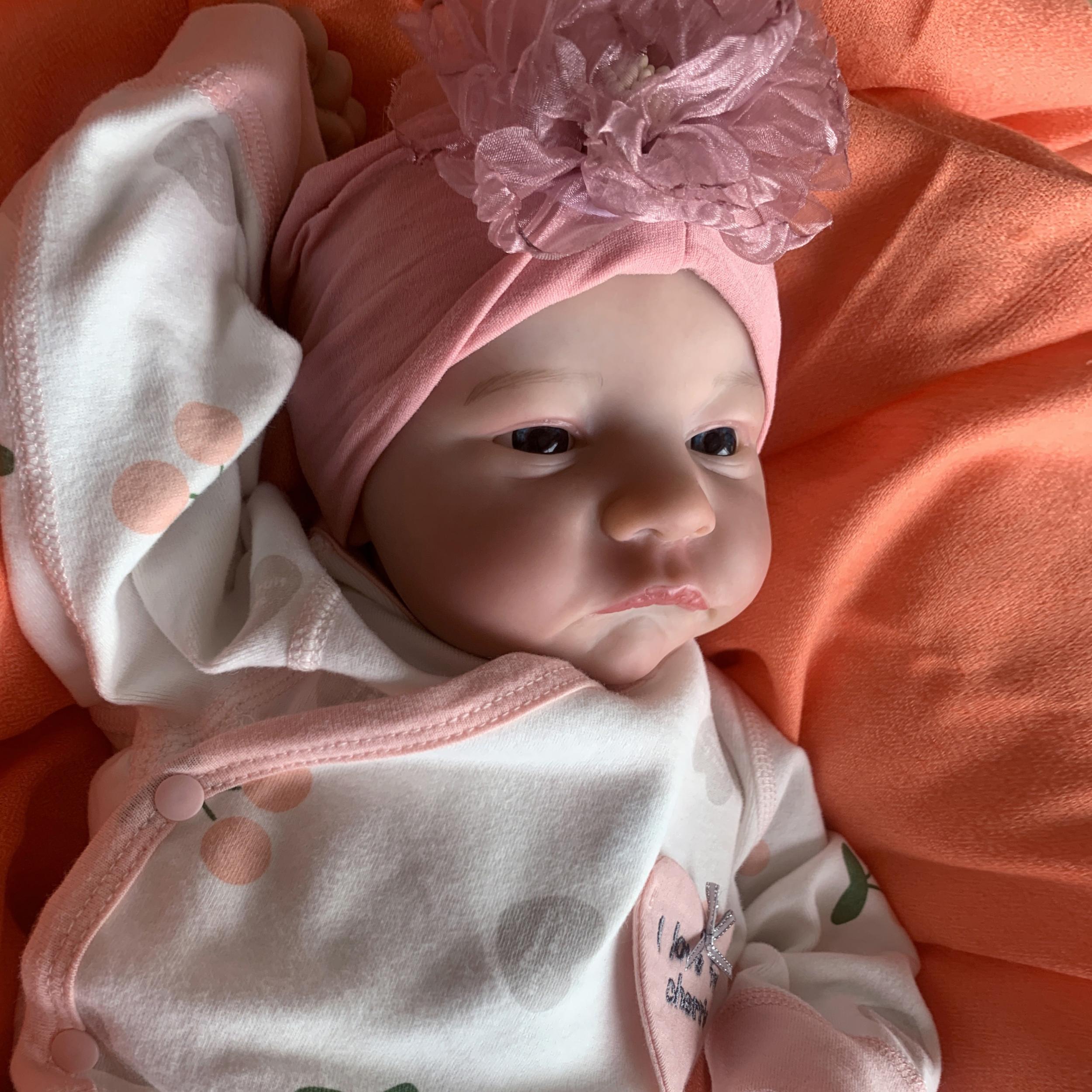 19'' Reborn Doll with 3D Marble Texture Skin, Veins, Halloween Gift