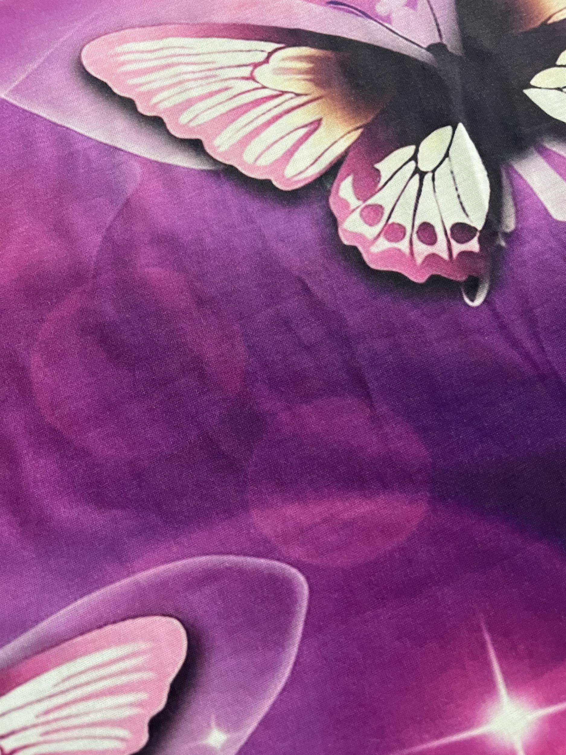 Purple Butterfly Dress for Girls 3D Print Sleeveless Summer Dress