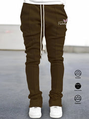 Men's Leopard Print V Graphic Hip Hop Pants