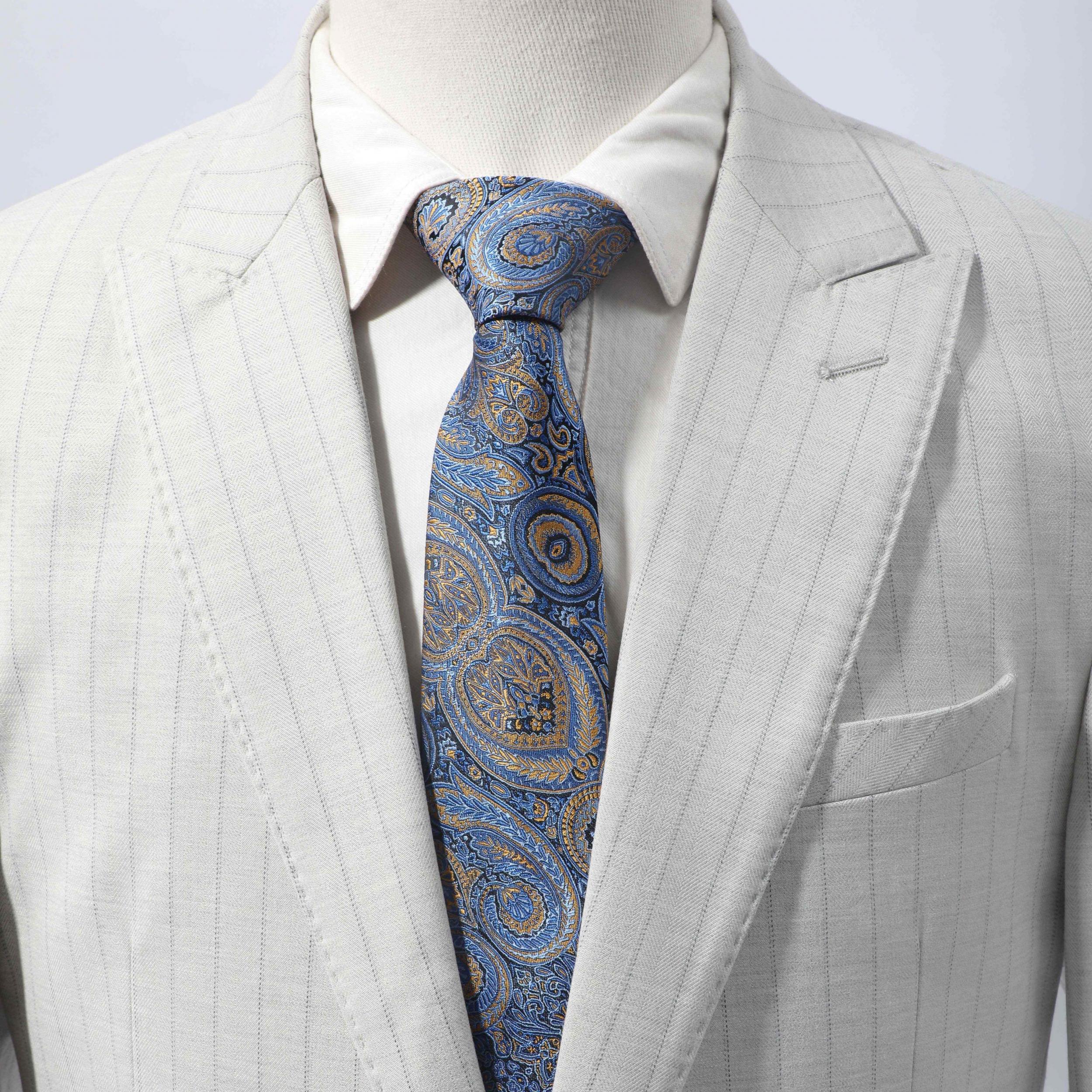 Ethnic Style Paisley Cashew Flower Necktie