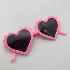 Kids Heart Shaped Sunglasses - Vintage Style