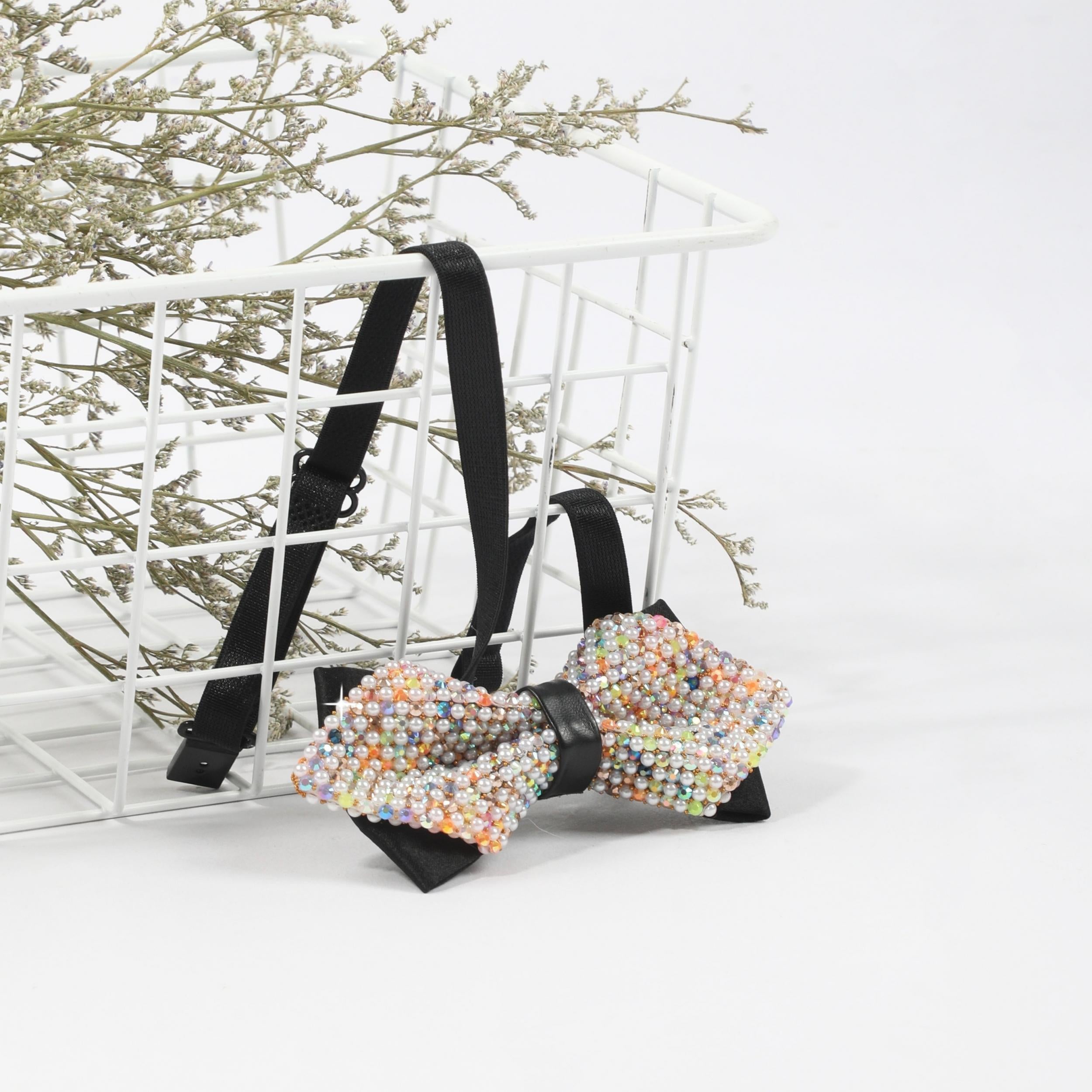 Faux Pearl Bow Tie for Women