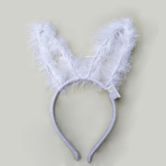 Luminous Feather Headband Halloween Headgear Golden Rabbit Ears Hair Accessories