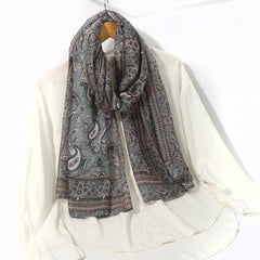 Men's Ethnic Style Cashew Flower Scarf