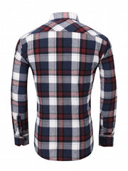 Men's Plaid Flannel Button Up Shirt