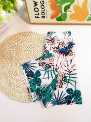 Boys Tropical Leaves Swim Trunks for Summer Beach Party