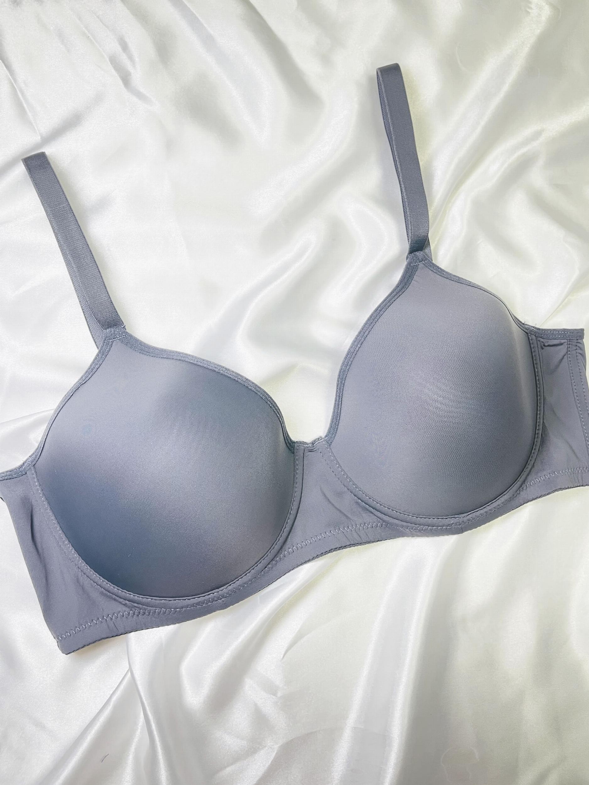 3 Pack Plus Size Bra Set Women's Plus Molded Cup Smoothing