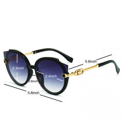 Oversized Cat Eye Sunglasses Gradient Lens UV400