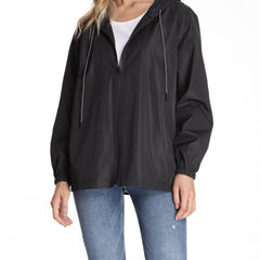 Women's Waterproof Hooded Raincoat Lightweight Packable Rain Jacket