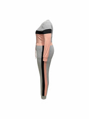 Women's Plus Colorblock Top & Joggers Set