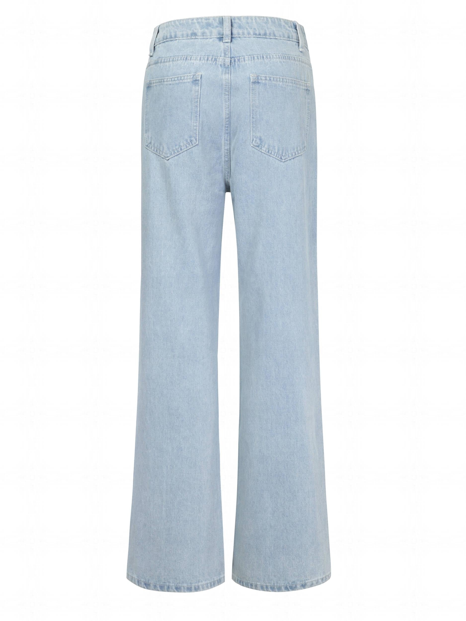 Loose Fit Ripped Denim Jeans for Women