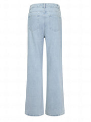 Loose Fit Ripped Denim Jeans for Women