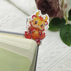 Year Beast Theme Acrylic Clip - Chinese Office Supplies Gift