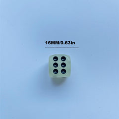 Luminous 16mm Circular Dot Dice for Nightclubs Bars KTVs