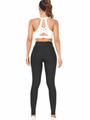 Thickened Line Pattern Leggings Slim Fit Sports Pants