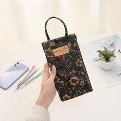 Vertical Cartoon Flower Stationery Bag