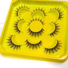5 Pairs Mink Natural Fluffy 3D Short False Eyelashes