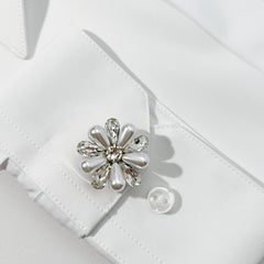 2pcs Rhinestone Button Covers - Easy Needleless Sewing - Instant Wear