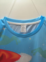 Christmas Snowman Print Men's Graphic T-shirt Casual Comfy Tees