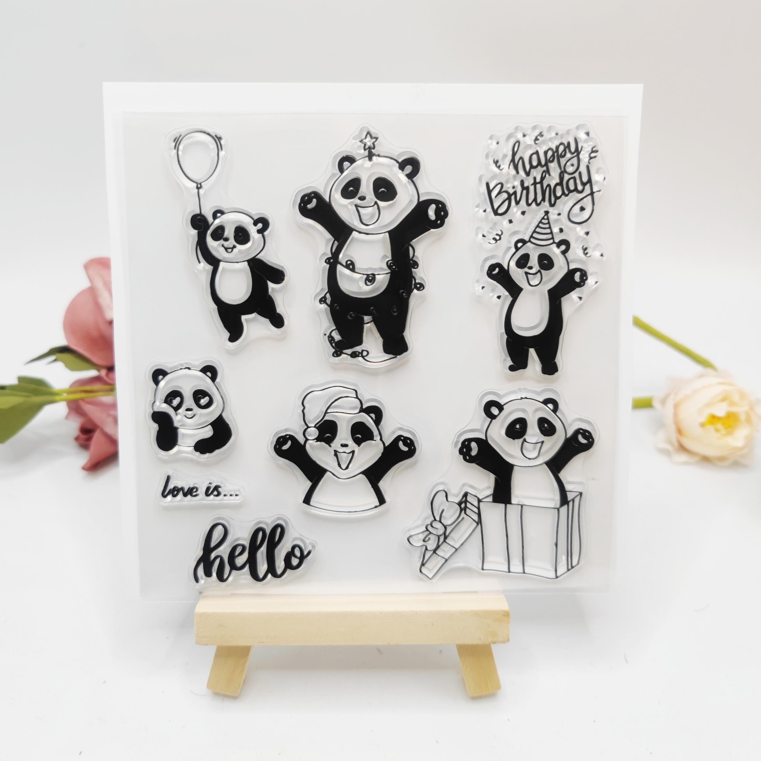 Panda Blessing Stamp - Halloween Christmas Gift