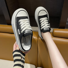 Women's Platform Slip On Mule Sneakers