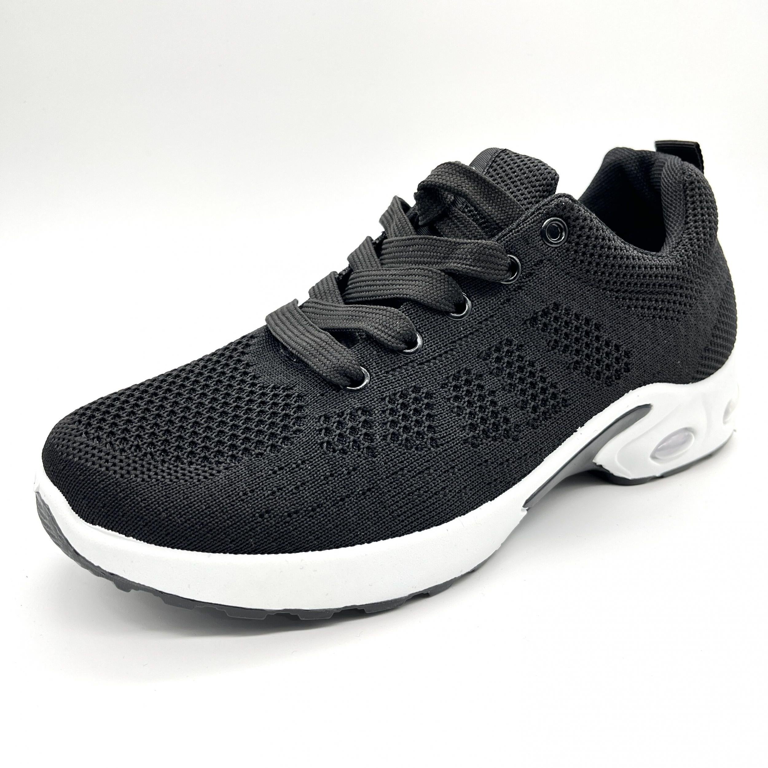 Women's Air Cushion Knit Sports Shoes Low Top Running Tennis Sneakers