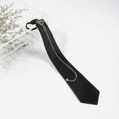 Heart Chain Tassel Necktie Casual Tie For Women