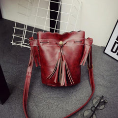 Spring Summer Women's Bucket Shoulder Bag Small Slung Bag