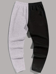 Men's Block Trousers Thin Breathable Drawstring Rock Hip hop Style