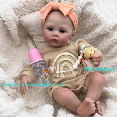 KEKEAIAI 17 inch Soft Body Reborn Baby Doll with Artisan Craftsmanship