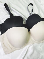 2 Pack Plus Size Seamless Lightly Padded T shirt Bralette Set
