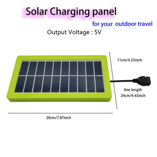 10W5V Solar Camping Charging Board for Outdoor Power Supply