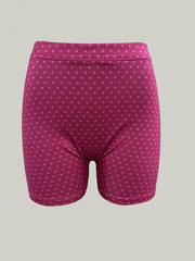 Polka Dot Print High Stretch Slim Shorts Women's Clothing