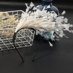 Faux Feather Headband Hair Band for Party