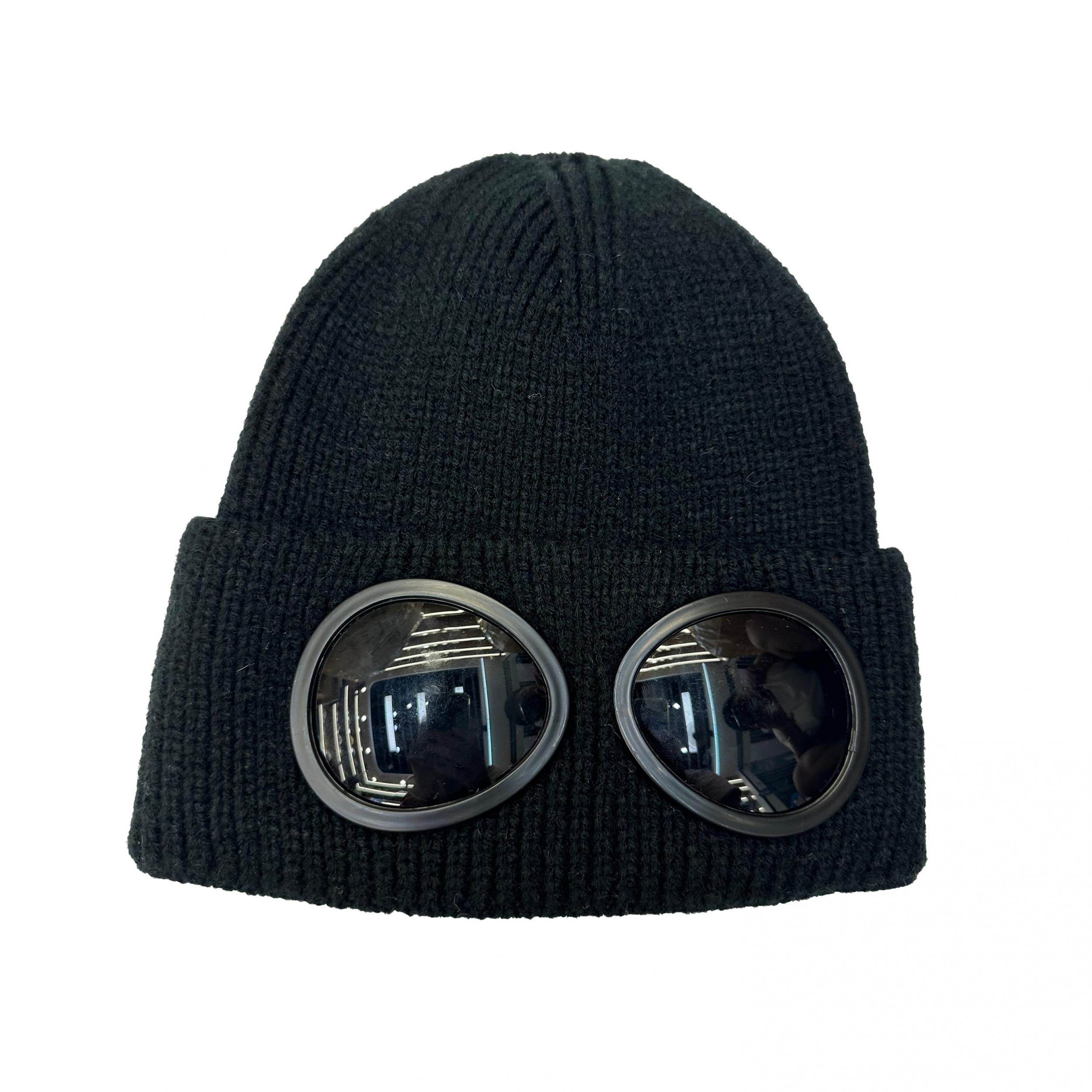 Winter Sport Knit Beanie Hat for Men and Women with Glasses