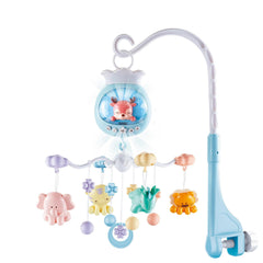 Cute Lucky Bell Bed Rattle & Plush Rings for 0-3 Year Olds